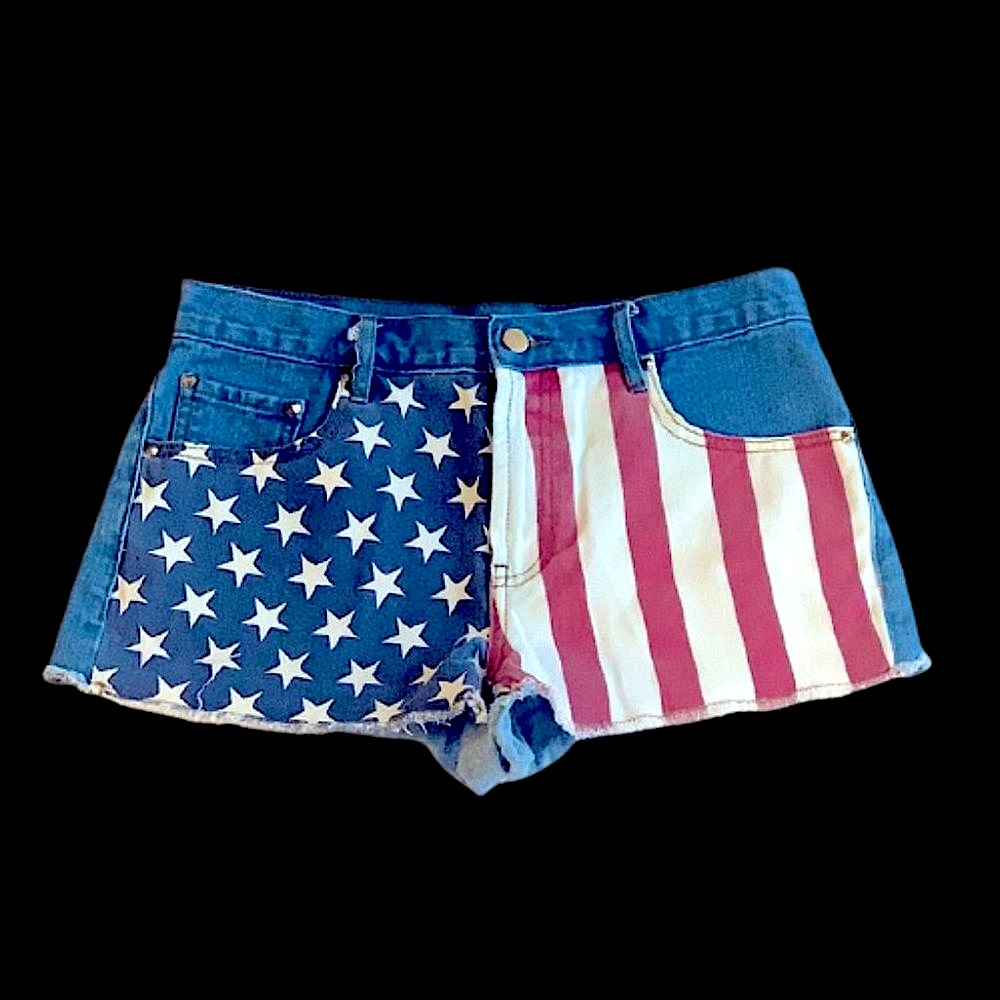 Forever 21 American Flag Denim Shorts - Women's 28